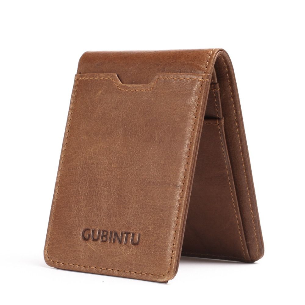 Money Clip Magnetic - Genuine Leather Mens Wallets Slim Vintage