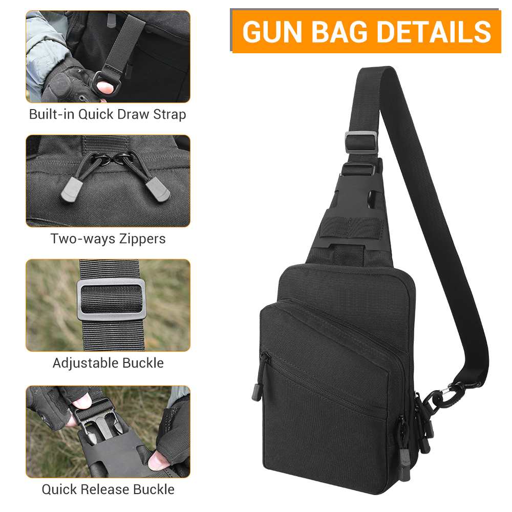 Qiuck Access Pistol Bag Concea - Edc Carry Pistols recension och pris